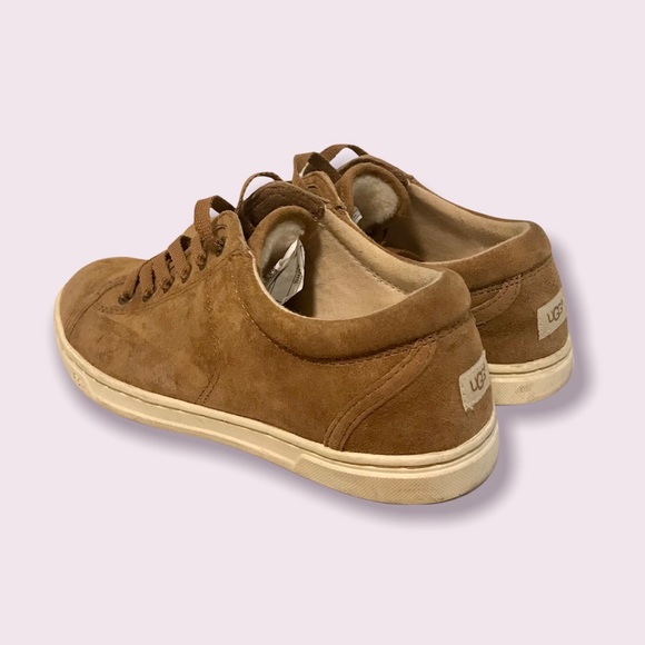 Authentic UGG Women’s Karine Lace-Up Suede Sneakers Chestnut Brown size 6 - Picture 7 of 8